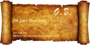 Okjan Dorina névjegykártya